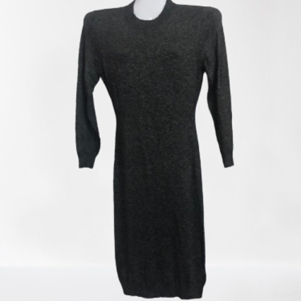 VENUS Sweater Dress.  Gray.  Size L.  Cutout back.